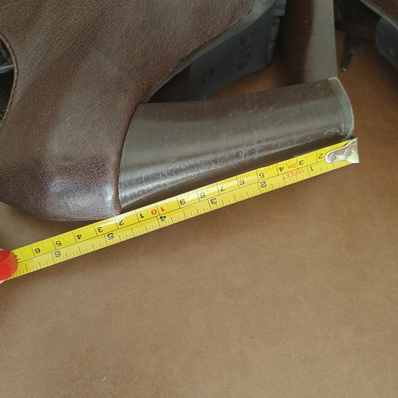 Dolce & Gabanna D&G brown leather lace up ankle boots sz 37 - Picture 5 of 10